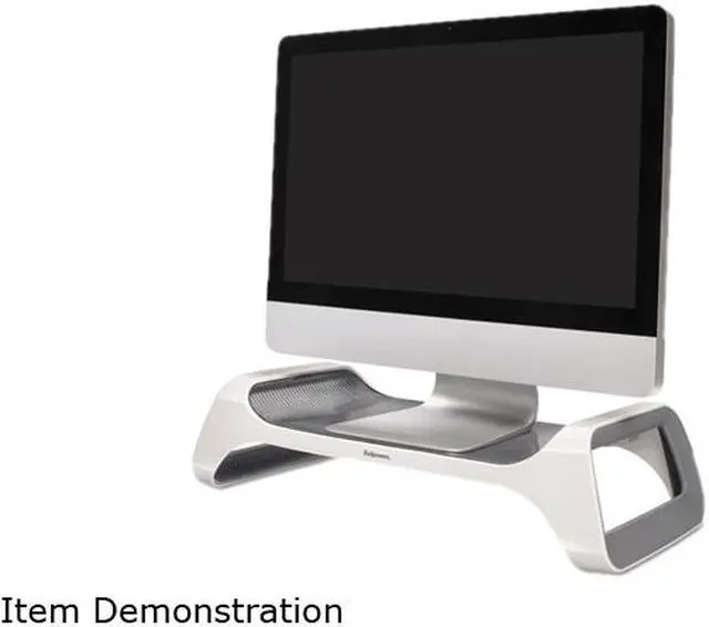 Main image of Fellowes 9311101 - Monitor Riser, 8.8 x 20 x 4.8, White/Gray