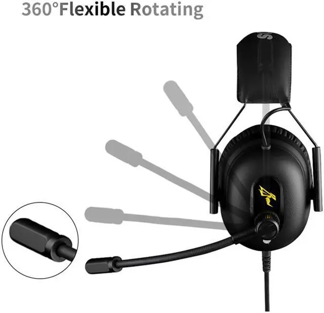 Alt view image 7 of 7 - Somic G936N Gaming Headset 7.1 Virtual Gamer Headphone 3.5mm Wired Surround Sound Stereo Earphones with Mic for PS4 PC Games