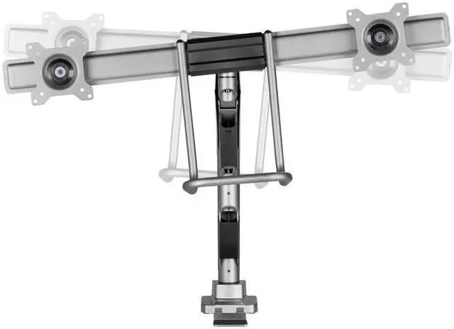 Alt view image 3 of 8 - Amer Pneumatic Dual Monitor Arm With Handlebar Designed for 17"-32" monitors up to 9kg/19.8lbs (per screen) HYDRA2HANDLEBAR