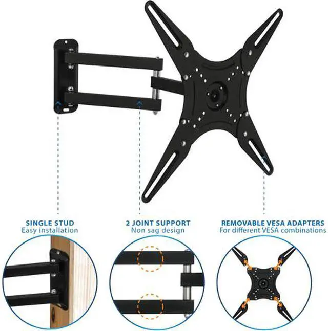 Main image of Relaunch Universal TV wall mounting bracket design fits most of 23-55 LCD/LED/Plasma TVs