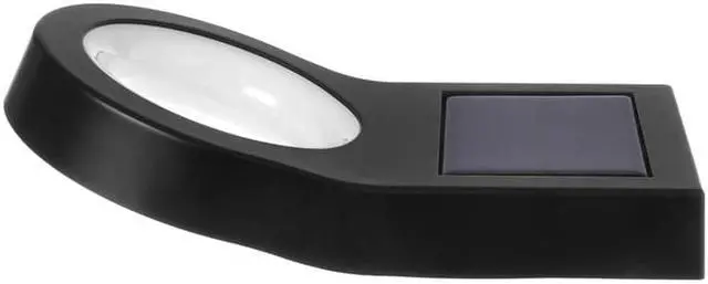 Alt view image 3 of 16 - Home Zone Security Solar Wall Light - Decorative Motion Sensor Modern Outdoor Patio Sconce Light with No Wiring Required, 2-Pack, Black, ELI0990V