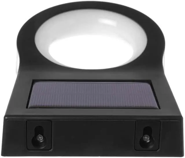 Alt view image 4 of 16 - Home Zone Security Solar Wall Light - Decorative Motion Sensor Modern Outdoor Patio Sconce Light with No Wiring Required, 2-Pack, Black, ELI0990V