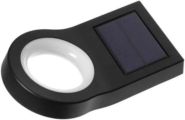 Alt view image 7 of 16 - Home Zone Security Solar Wall Light - Decorative Motion Sensor Modern Outdoor Patio Sconce Light with No Wiring Required, 2-Pack, Black, ELI0990V