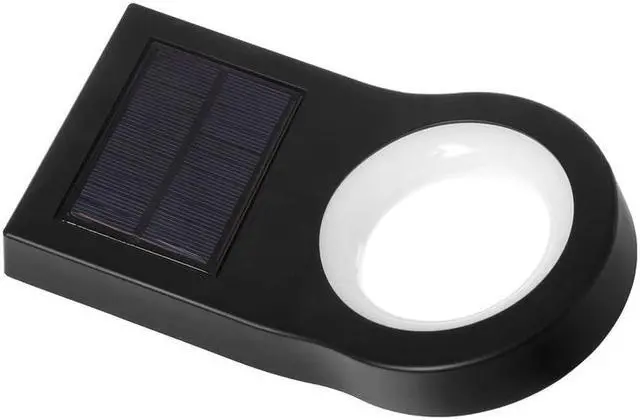 Alt view image 9 of 16 - Home Zone Security Solar Wall Light - Decorative Motion Sensor Modern Outdoor Patio Sconce Light with No Wiring Required, 2-Pack, Black, ELI0990V