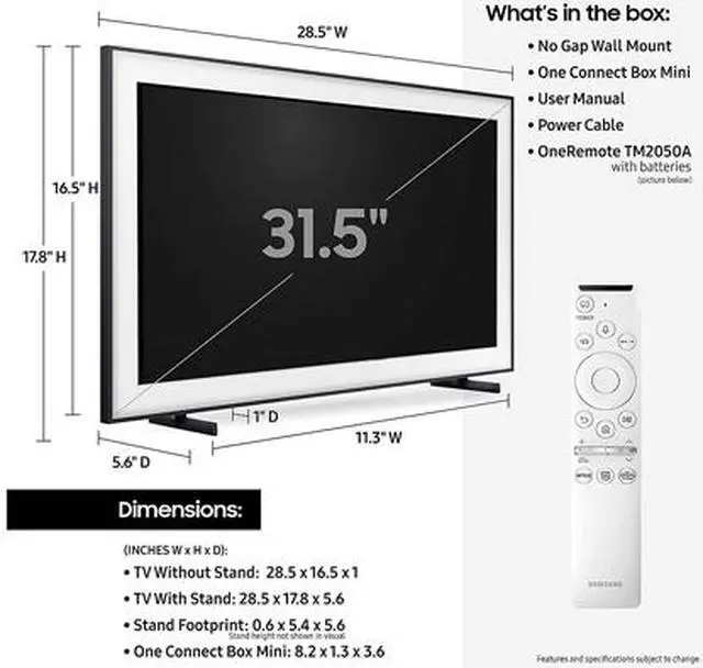Alt view image 12 of 16 - Samsung QN32LS03TBFXZA The Frame QLED HDR (2020)