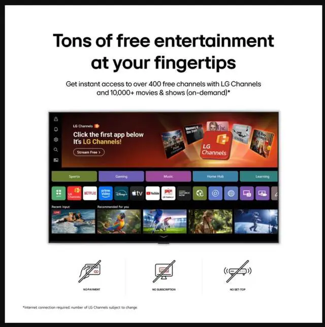 Alt view image 8 of 10 - LG 32LB650BP 32 inch Class LB65 Series HD LED Smart AI TV (2026)