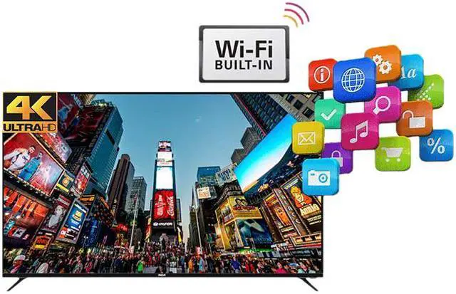 Alt view image 2 of 3 - RCA RNSMU5536 54.5" 2160p Smart LED-LCD TV - 16:9 - 4K UHDTV - Black
