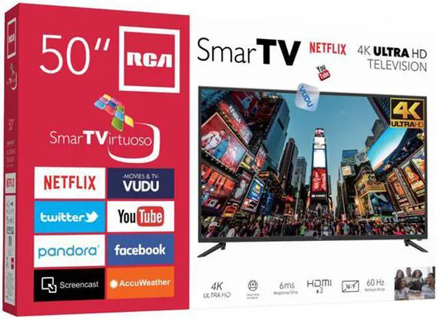 Alt view image 7 of 7 - RCA 50" Class 4K Ultra HD (2160P) Smart LED TV