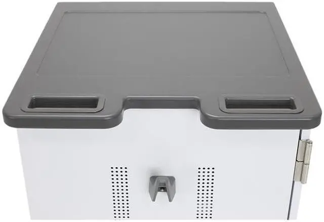 Alt view image 3 of 5 - Ergotron YESBASGMPW4 YES Basic 36 Unit Charging Cart - Metallic Gray, Polar White