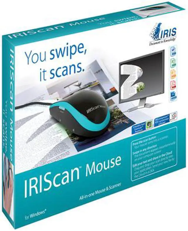 Alt view image 2 of 2 - I.R.I.S. Up to 400 dpi USB IRIScan Mouse Scanner (457885)