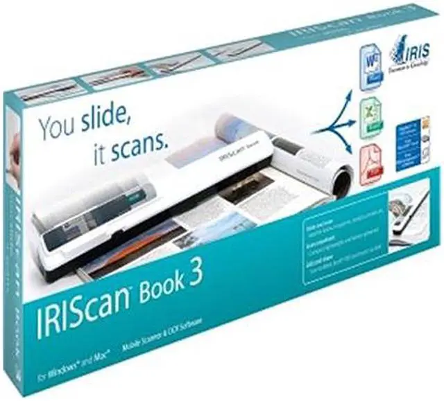 Alt view image 2 of 2 - I.R.I.S IRIScan Book 3 (457888) Up to 900 dpi USB Handheld Specialized Scanner