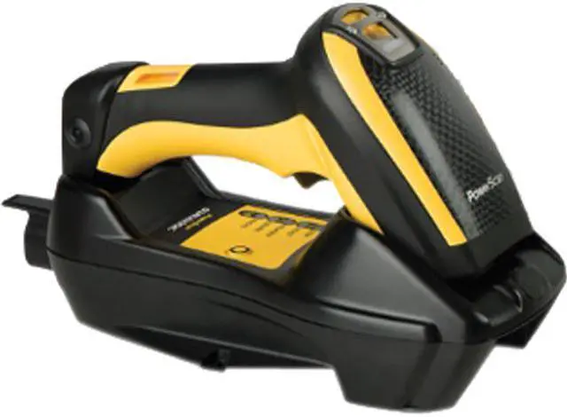 Main image of Datalogic PowerScan PM9100 Industrial Laser 1D Linear Imager with Datalogic’s STAR Cordless System, 910 MHz, RS232 Kit US - PM9100-910RBK20