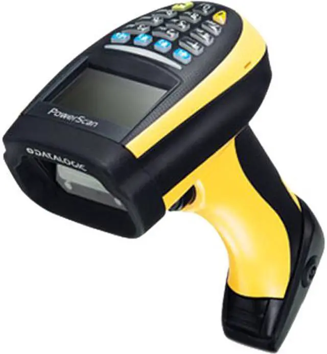 Main image of Datalogic PowerScan PM9100 16-key Cordless Linear Imager with Display, 910 MHz - PM9100-DK910RB