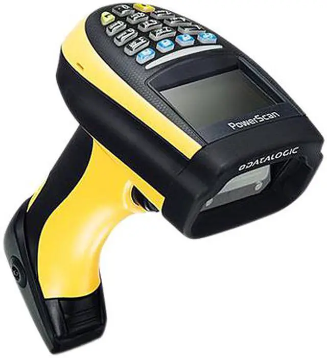 Alt view image 2 of 3 - Datalogic PowerScan PM9100 16-key Cordless Linear Imager with Display, 910 MHz - PM9100-DK910RB