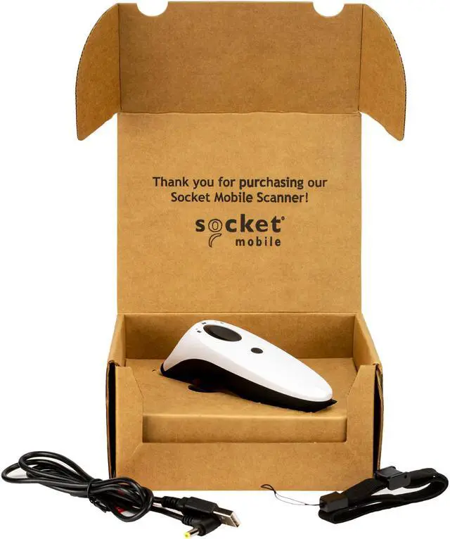 Alt view image 5 of 5 - Socket Mobile SocketScan S700 1D Imager Barcode Scanner with Bluetooth, White - CX3397-1855
