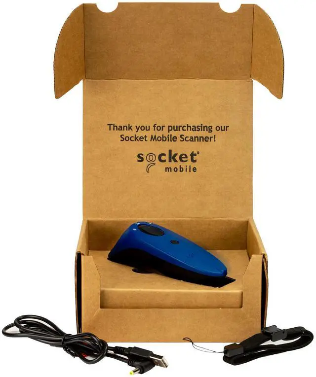 Alt view image 5 of 5 - Socket Mobile SocketScan S730 1D Laser Barcode Scanner with Bluetooth, Blue - CX3361-1683