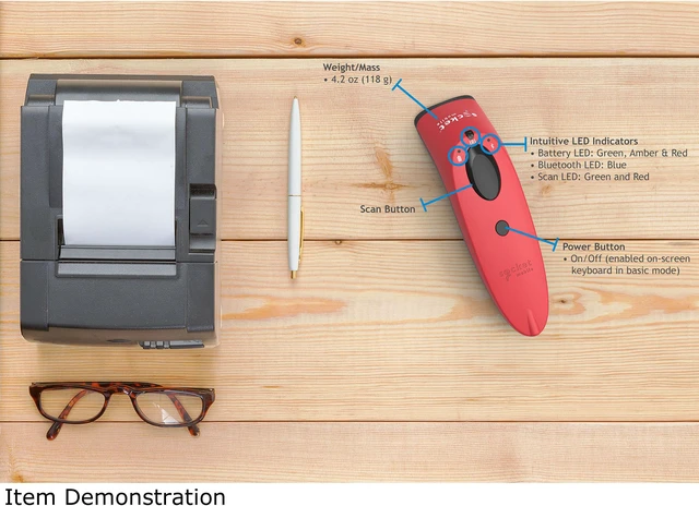 Alt view image 4 of 6 - Socket Mobile Socketscan S740 Handheld Barcode Scanner