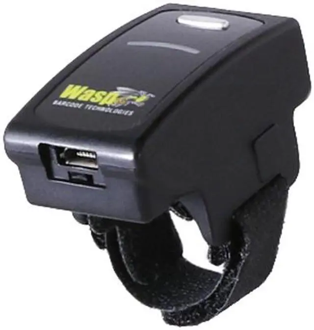 Alt view image 2 of 4 - Wasp 633809004018 WRS100SBR Wearable 1D Ring Barcode Scanner,  Bluetooth 4.1 - Black