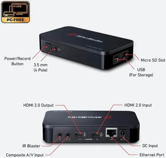 Alt view image 2 of 2 - AVerMedia EzRecorder 330 (ER330) standalone all-in-one digital video recorder (DVR)