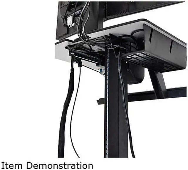Alt view image 3 of 3 - Ergotron WorkFit-C 24-215-085 Single LD Sit-Stand Workstation Computer Cart