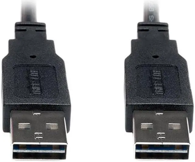 Main image of TRIPP LITE UR020-003 Reversible USB Cable,Black,3 ft.