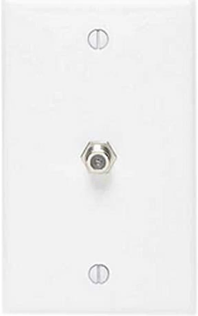 Main image of Leviton 80781-i F-connector Wall Plate (ivory)