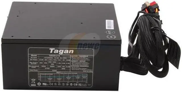 Alt view image 3 of 6 - Tagan TG-530-U15 530Watts ATX12V Version 2.01 SLI Certified CrossFire Ready Modular Power Supply