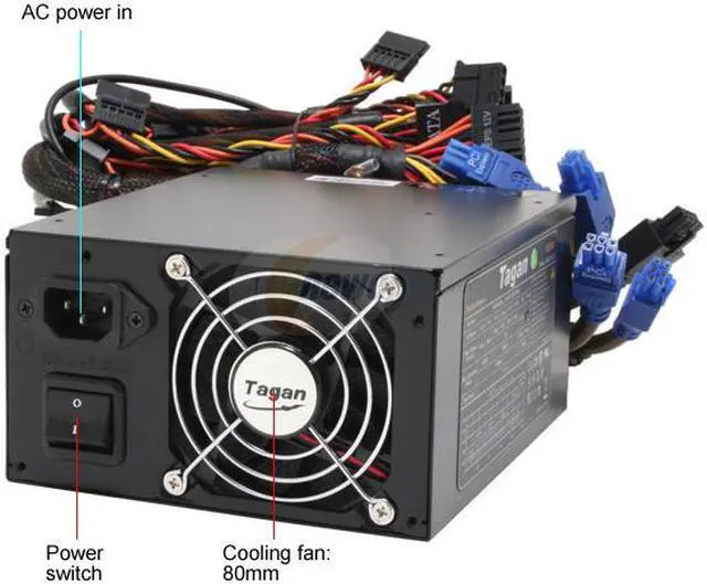 Alt view image 2 of 8 - Tagan TG900-U95 900 W ATX12V / EPS12V SLI Certified CrossFire Ready Active PFC Power Supply