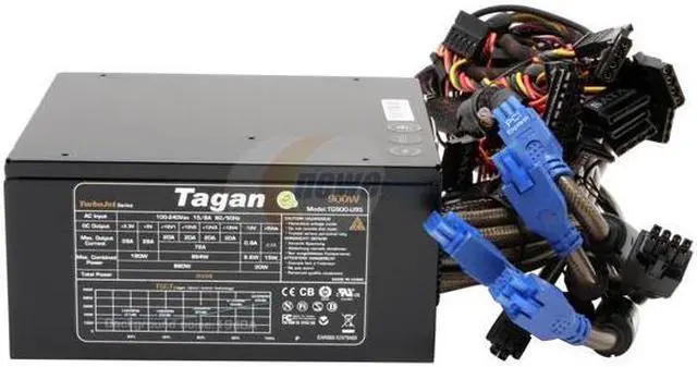 Alt view image 3 of 8 - Tagan TG900-U95 900 W ATX12V / EPS12V SLI Certified CrossFire Ready Active PFC Power Supply