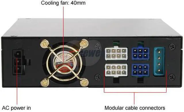 Alt view image 3 of 5 - ePOWER EP-350 CD 350 W EPS12V SLI Ready CrossFire Ready Modular Dedicated Graphic Card and CPU Power Supply
