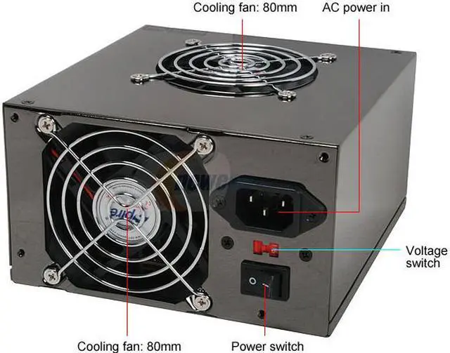 Alt view image 2 of 7 - TOPOWER ZU-550EZ-1 550 W ATX12V / EPS12V Power Supply - OEM