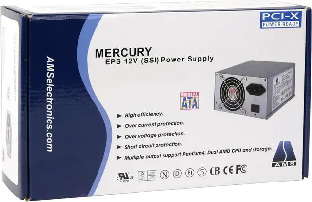 Alt view image 8 of 8 - AMS Mercury PP-4603EPS-X 460 W EPS12V Power Supply