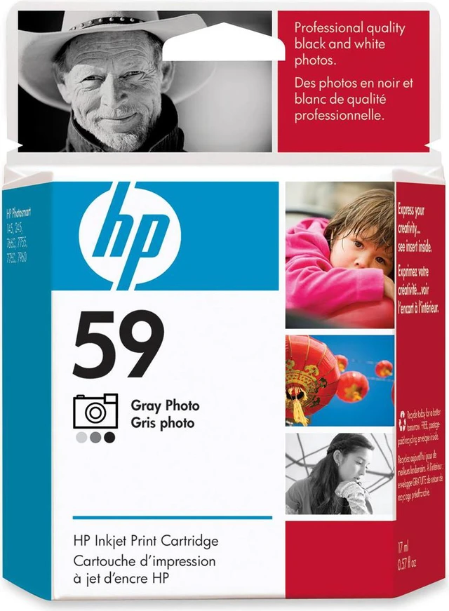 Hb Ink59 Printer HP 59 Gray Photo Inkjet Print Cartridge (C9359AN#140) - Newegg.com