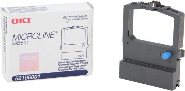 Alt view image 6 of 6 - Oki Data 52106001 Black Ribbon for ML590, ML591