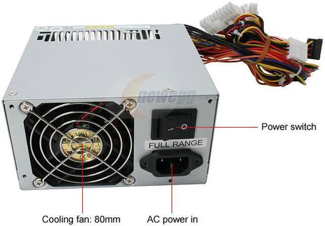 Alt view image 3 of 5 - SPARKLE SPI350PFB 350 W ATX12V 80 PLUS Certified Active PFC Power Supply - OEM