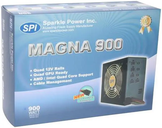 Alt view image 10 of 10 - SPARKLE Magna R-SPI900GCM 900 W ATX12V / EPS12V SLI Ready CrossFire Ready 80 PLUS Certified Modular Active PFC Power Supply