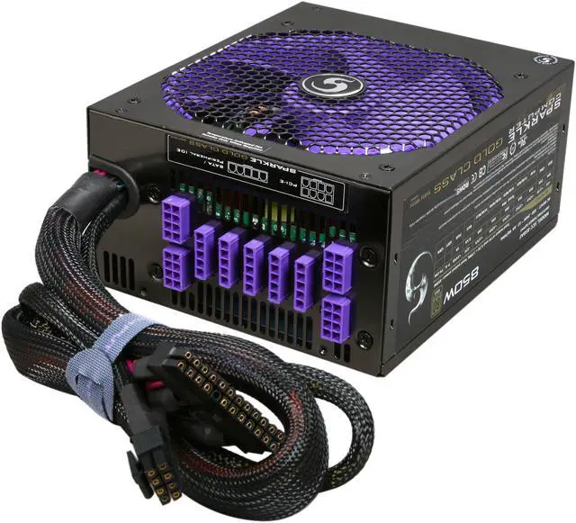 Alt view image 4 of 7 - Sparkle Computer Corp GOLD CLASS SCC-850AF 850 W ATX12V / EPS12V 80 PLUS GOLD Certified Modular Active, 0.99PF Typical PFC Power Supply