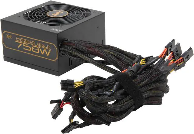 Alt view image 4 of 7 - SPARKLE R-SPI750ACAG 750 W ATX12V 2.3 SLI Ready CrossFire Ready 80 PLUS GOLD Certified Active PFC Power Supply