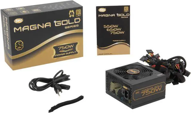 Alt view image 7 of 7 - SPARKLE R-SPI750ACAG 750 W ATX12V 2.3 SLI Ready CrossFire Ready 80 PLUS GOLD Certified Active PFC Power Supply