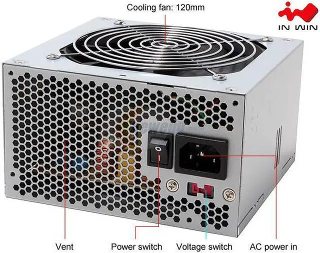 Alt view image 2 of 5 - IN WIN IP-P300AJ2-0 300 W ATX 12V 1.3 Version Power Supply - OEM