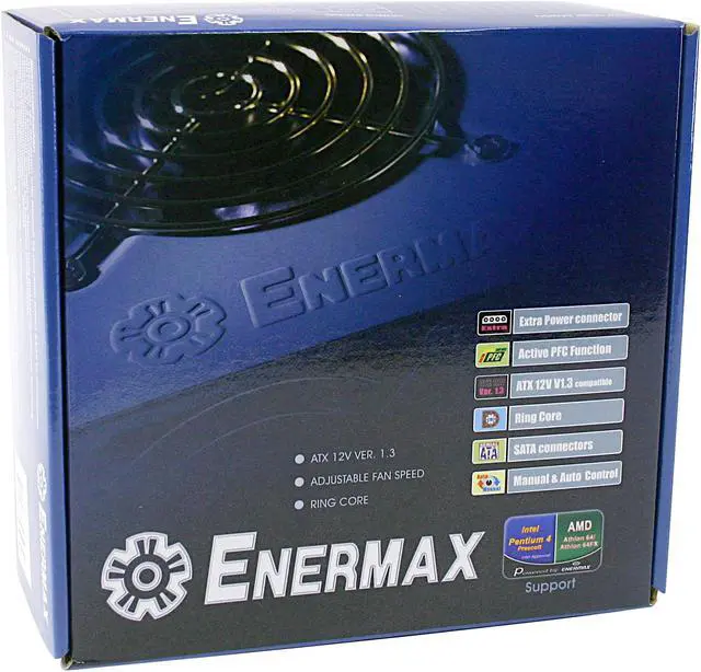 Alt view image 7 of 7 - ENERMAX EG365P-VE FMA 1.3 350 W ATX12V Power Supply