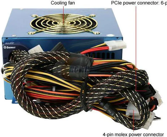 Alt view image 2 of 8 - ENERMAX Noisetaker EG495P-VE SFMA 485 W ATX 12V Ver2.0 Power Supply