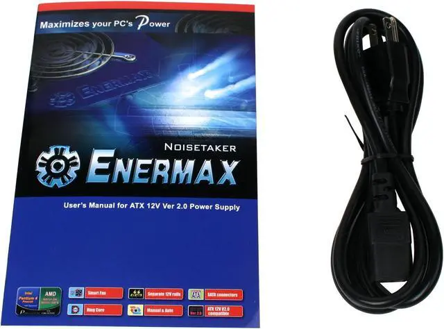Alt view image 4 of 8 - ENERMAX Noisetaker EG495P-VE SFMA 485 W ATX 12V Ver2.0 Power Supply