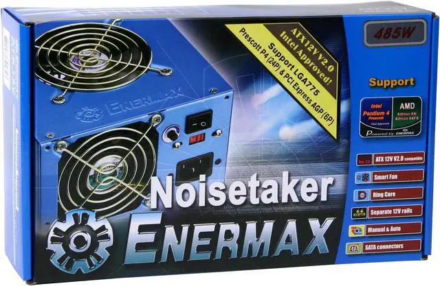 Alt view image 7 of 8 - ENERMAX Noisetaker EG495P-VE SFMA 485 W ATX 12V Ver2.0 Power Supply