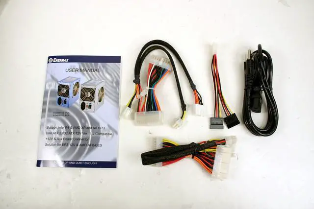 Alt view image 4 of 7 - ENERMAX EG465P-VE 24P 460 W ATX Power Supply