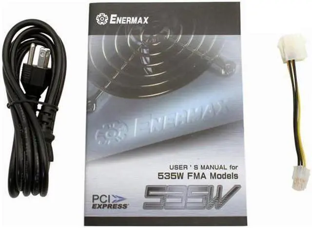 Alt view image 5 of 10 - ENERMAX Whisper II EG565P-VE FMA(24P) 535 W ATX12V Ver 2.0 SLI Certified CrossFire Ready Power Supply