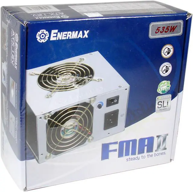 Alt view image 10 of 10 - ENERMAX Whisper II EG565P-VE FMA(24P) 535 W ATX12V Ver 2.0 SLI Certified CrossFire Ready Power Supply