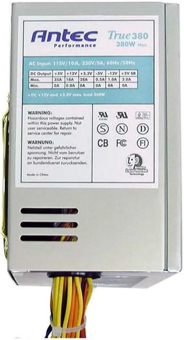 Alt view image 2 of 4 - Antec TRUE380 380 W ATX Power Supply