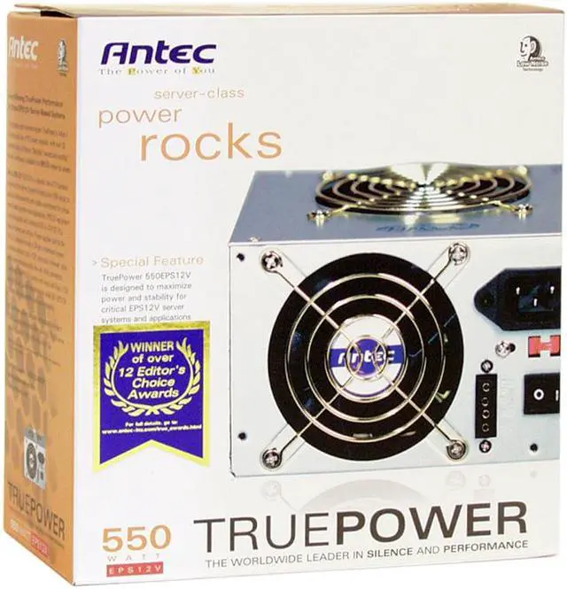 Alt view image 6 of 6 - Antec TRUE550 EPS12V 550 W EPS12V Power Supply
