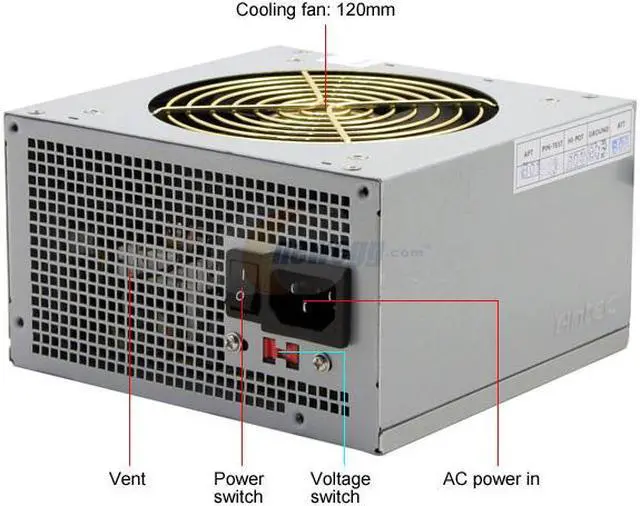 Alt view image 2 of 9 - Antec TRUEPOWERII TPII-480 480 W ATX12V 2.01 SLI Ready Power Supply